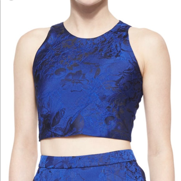 Alice and Olivia Brocade crop top - Picture 1 of 2